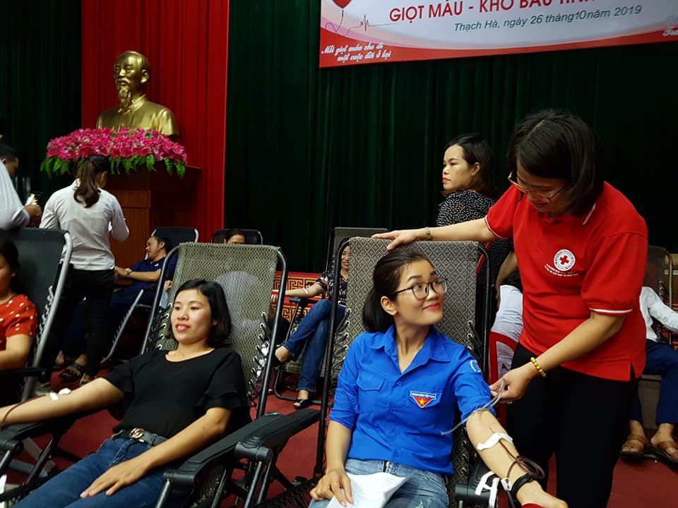 oàn viên Từ Thị Tuyên ở xã Thạch Thắng 24 lần hiến máu