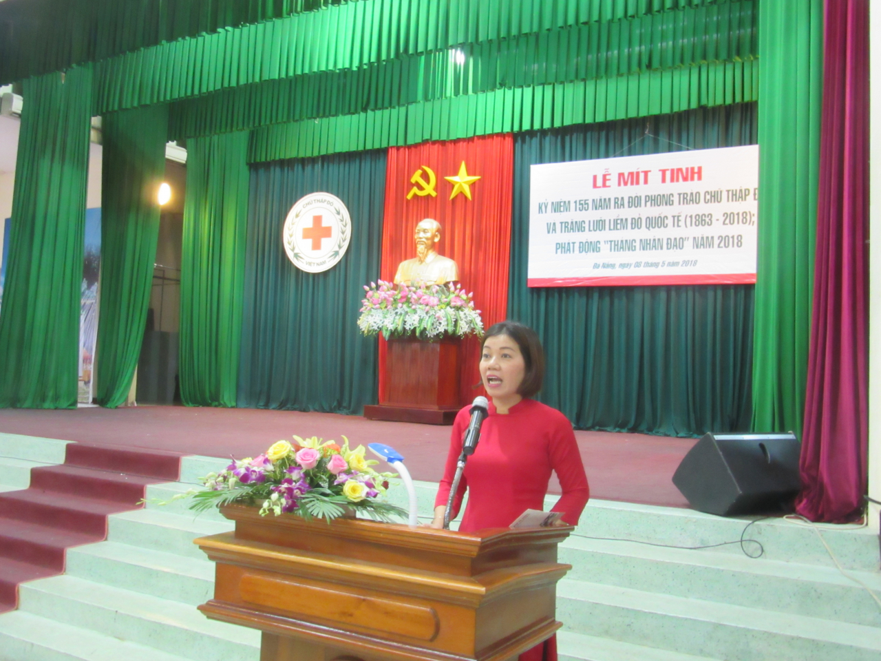 Phát biểu tại buổi lễ, Chủ tịch Hội CTĐ thành phố Đà Nẵng bà Lê Thị Như Hồng