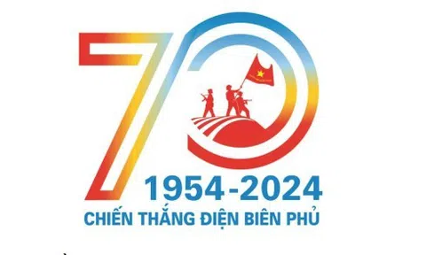 Mẫu logo chính thức tuyên truyền Kỷ niệm 70 năm Chiến thắng Điện Biên Phủ